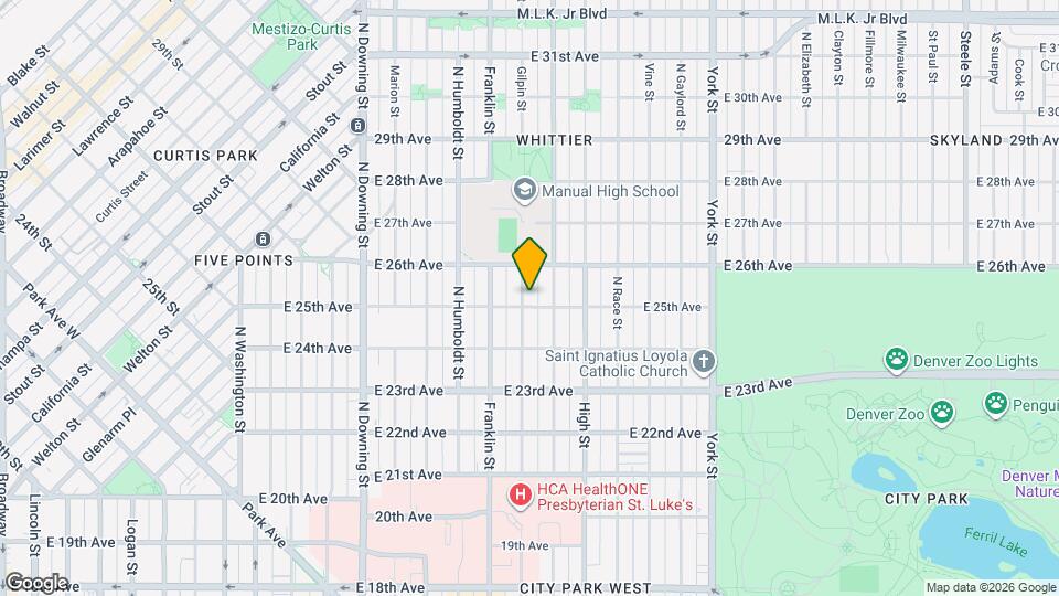 2508 Gilpin St Map and Location Details