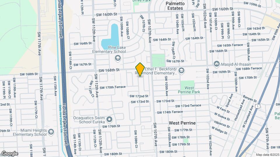 16901 SW 108th Ave Map and Location Details