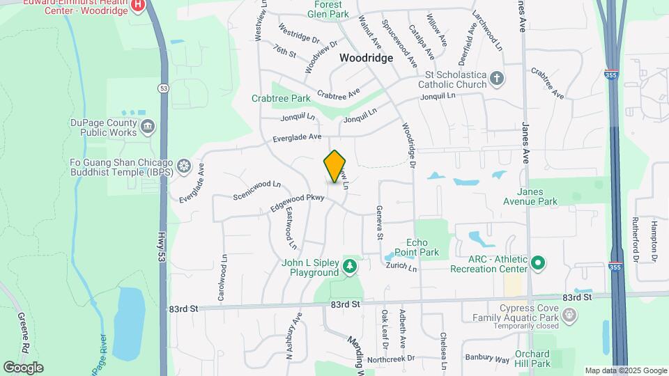 7939 Edgewood Ct Map and Location Details