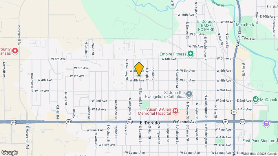 503 N Summit St Map and Location Details