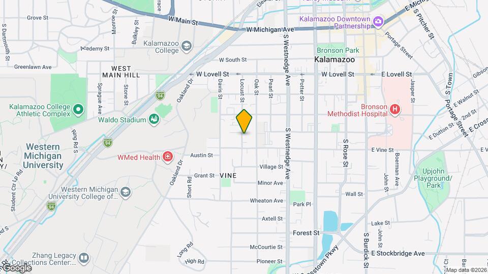 717 Locust St, Unit 3 Map and Location Details