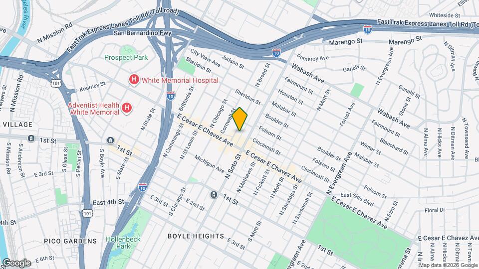 326 N Breed St, Unit #3 Map and Location Details