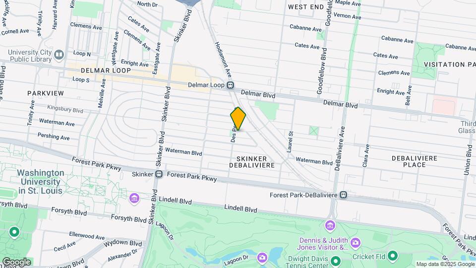 5954 Kingsbury Ave Mapa y Detalles de la Ubicación