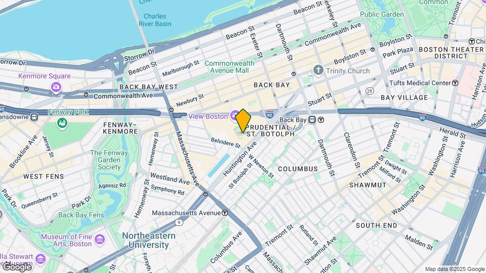 115 Huntington Ave Map and Location Details