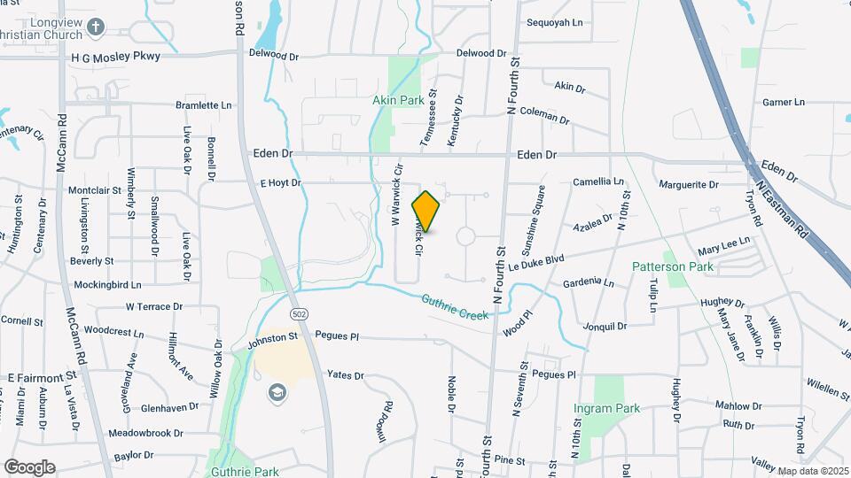 1910 E Warwick Cir Map and Location Details