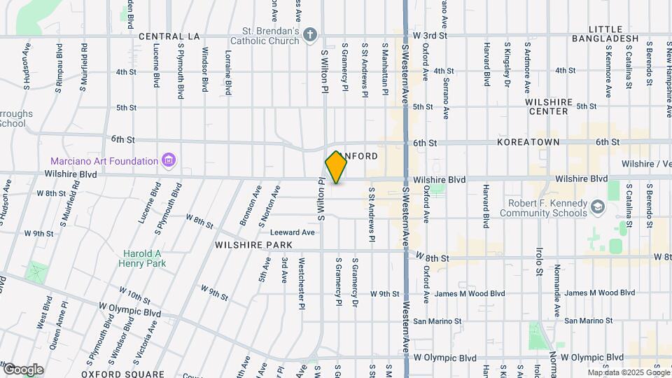 Wilton Wilshire Arms Apartments Map and Location Details
