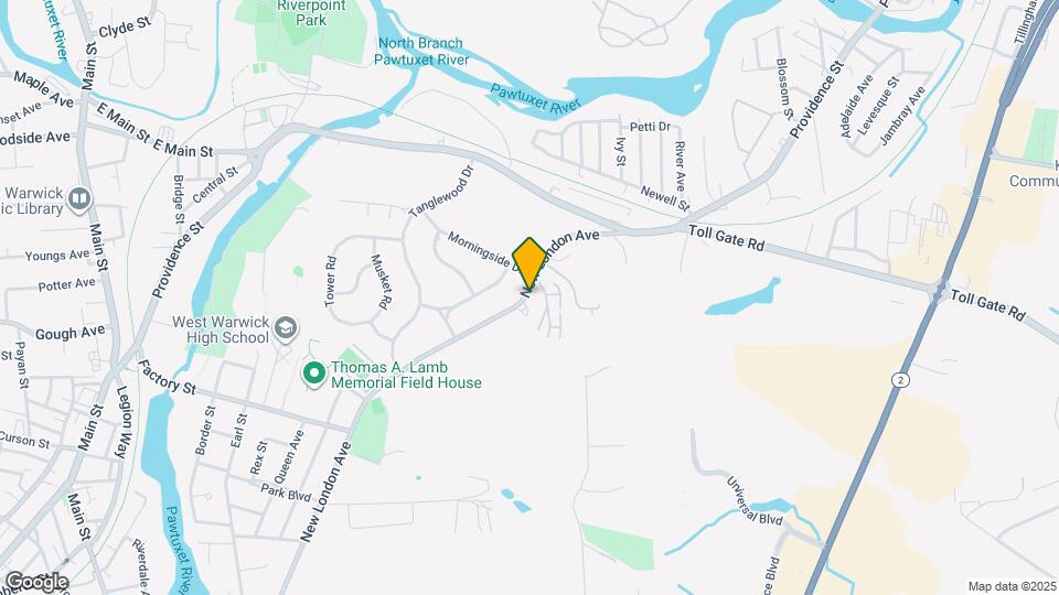 351 New London Ave Map and Location Details