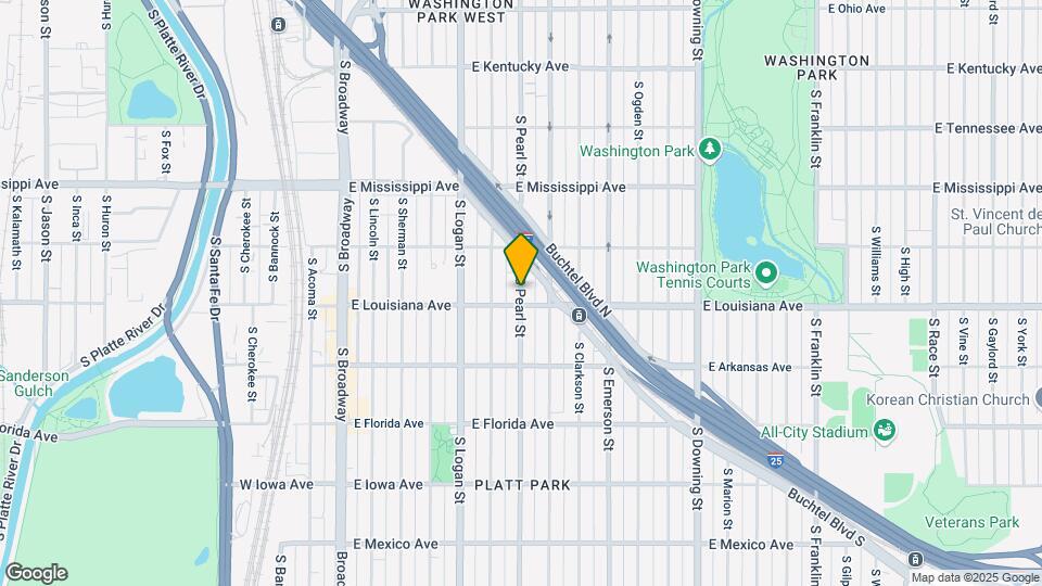 1271 S Pearl St Map and Location Details