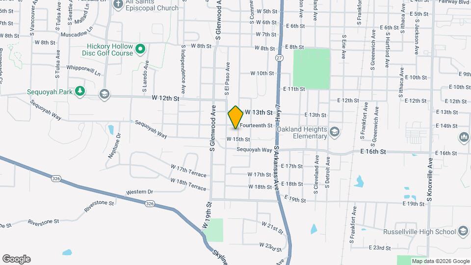 1404 S Denver Ave Map and Location Details