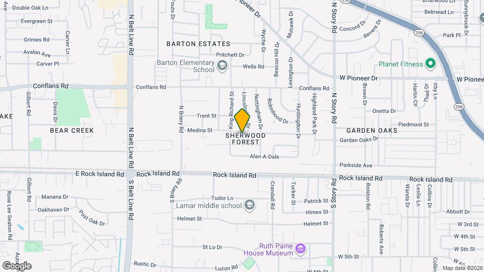 2820 Yorkshire St Map and Location Details