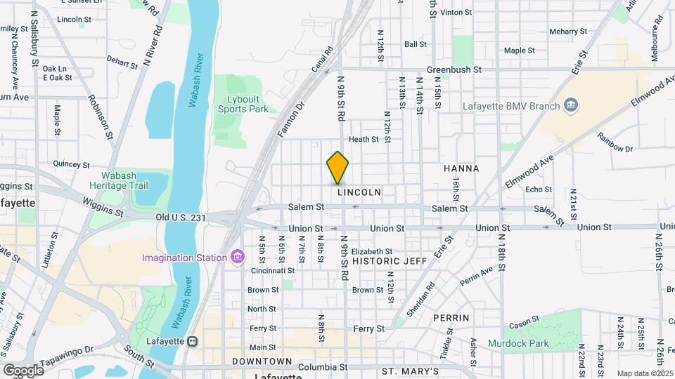 920 N 9th St Map and Location Details