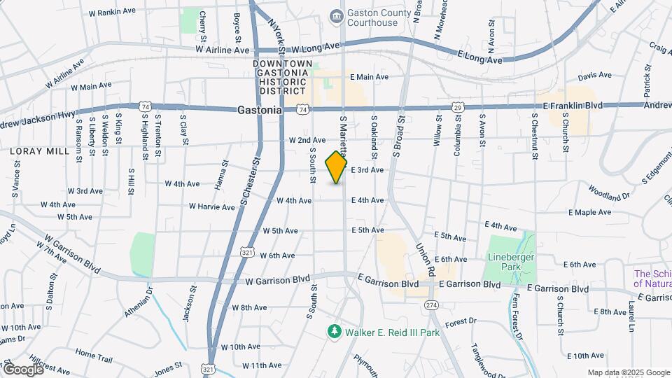 411 S Marietta St Map and Location Details