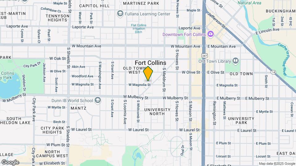 327 S Sherwood St, Unit 327 Map and Location Details