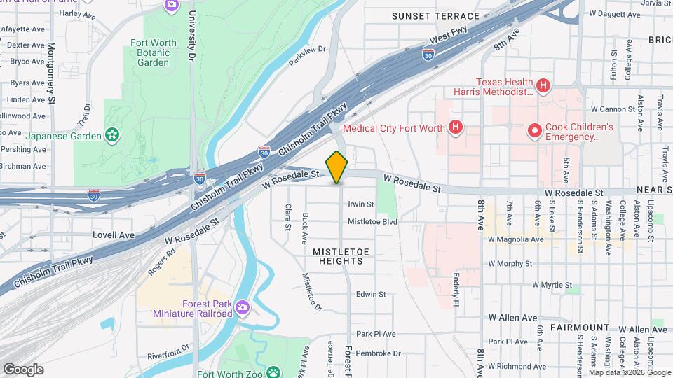 2305 W Rosedale St S Map and Location Details