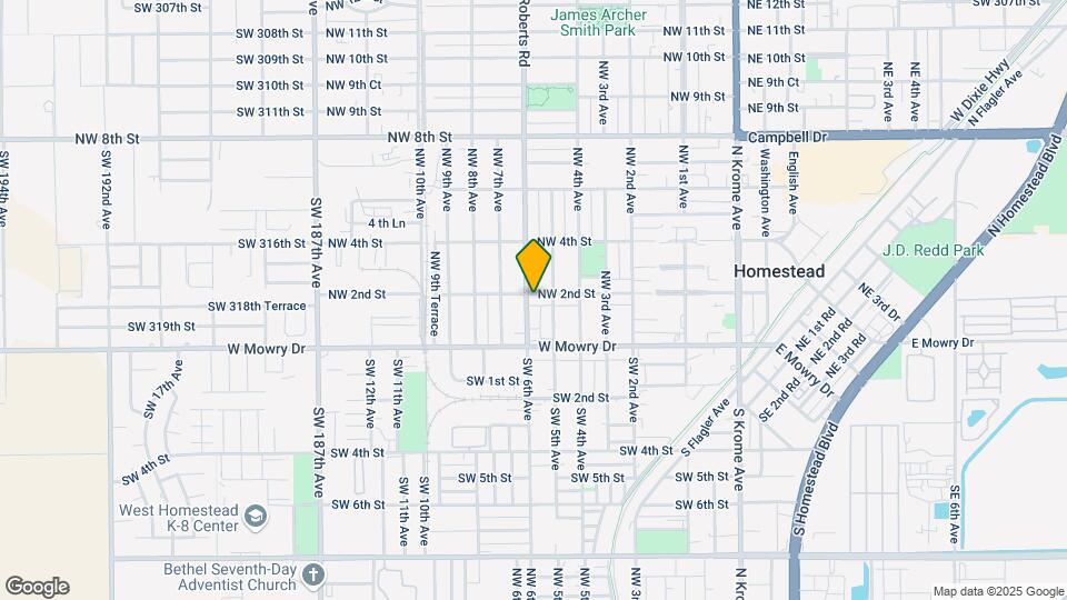 544 NW 2nd St Map and Location Details