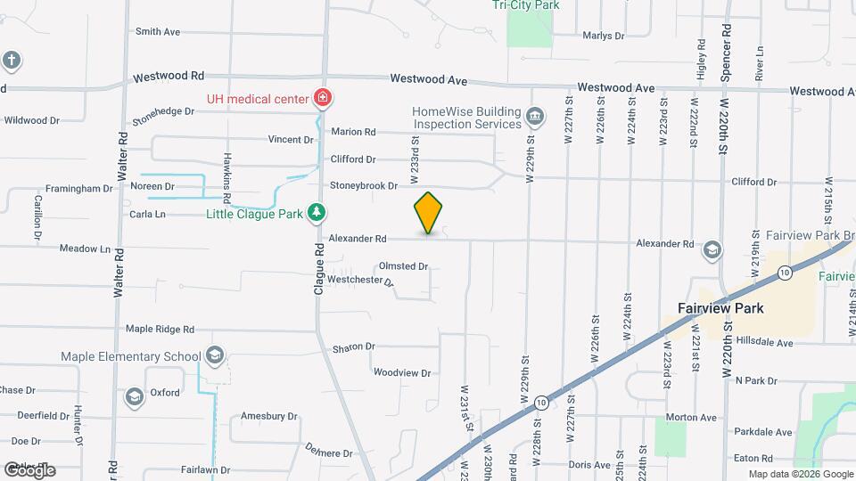 23246 Alexander Rd Mapa y Detalles de la Ubicación
