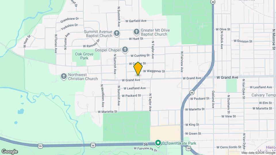 1700 W Grand Ave Map and Location Details