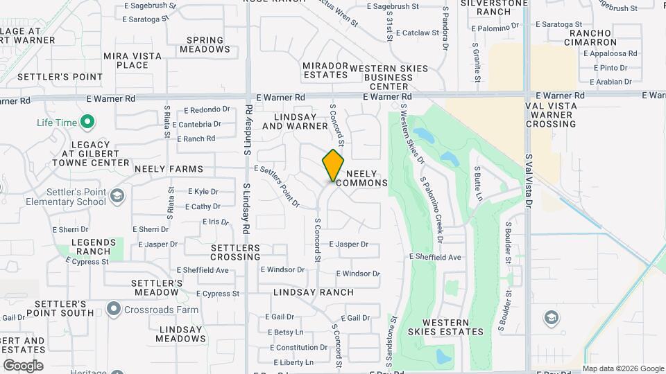 1058 S Roca St Map and Location Details
