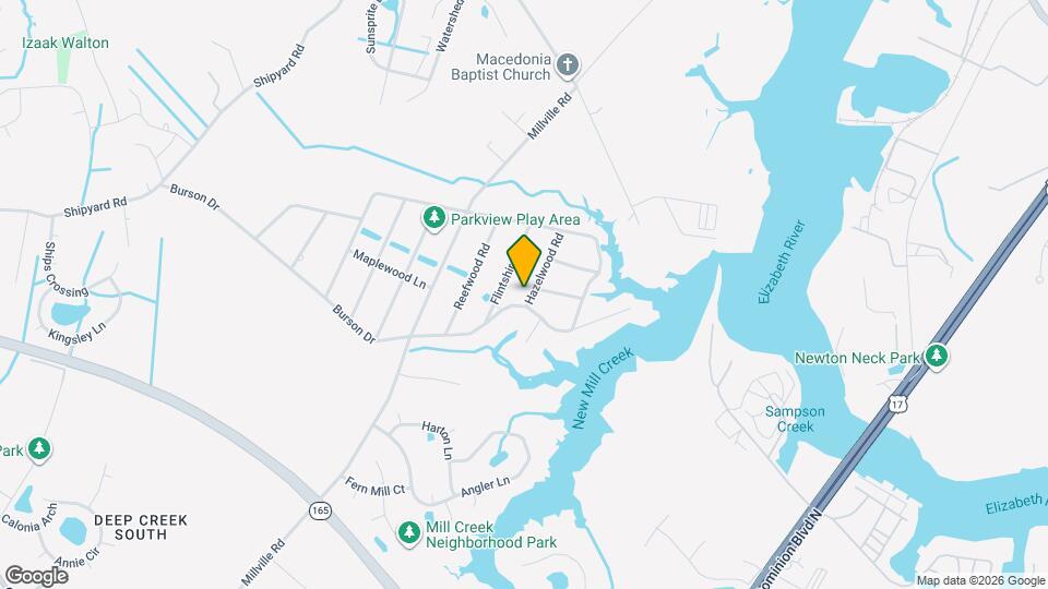 1824 Hazelwood Rd Map and Location Details