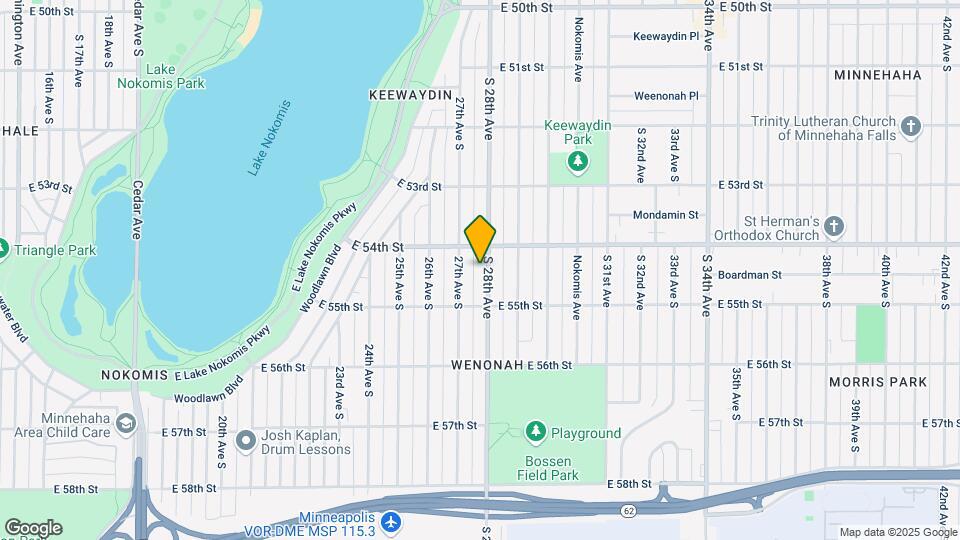 5422 S 28th Ave Map and Location Details
