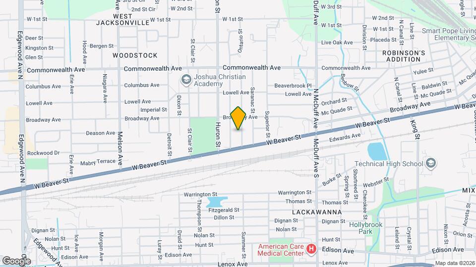 738 Ontario St Map and Location Details