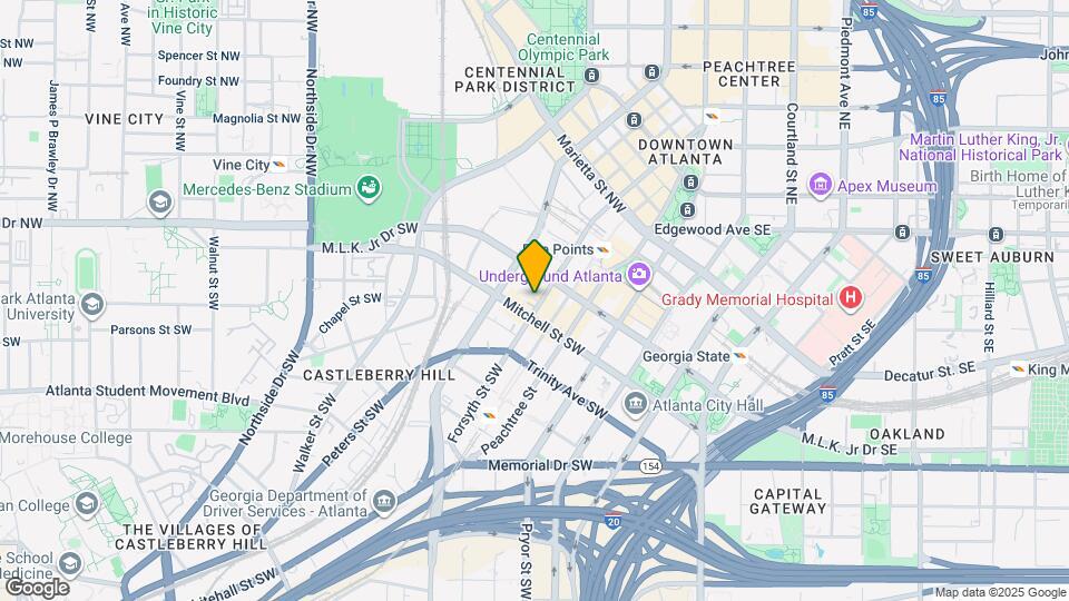 95 Forsyth St SW, Unit 3C Mapa y Detalles de la Ubicación