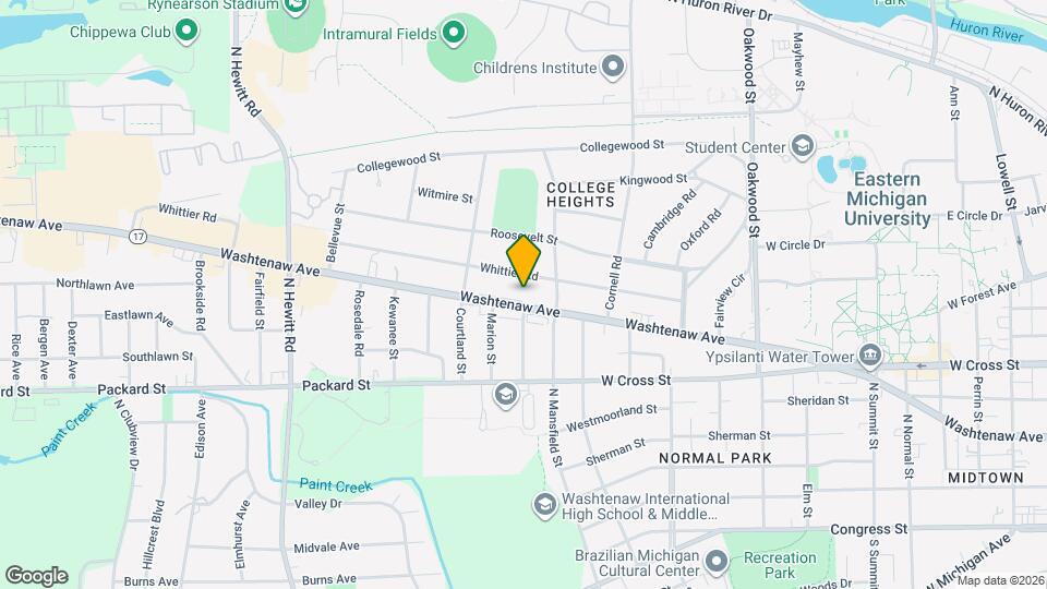 1616 Washtenaw Ave Map and Location Details