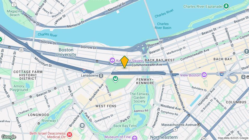 500 Commonwealth Ave, Unit 3A Mapa y Detalles de la Ubicación