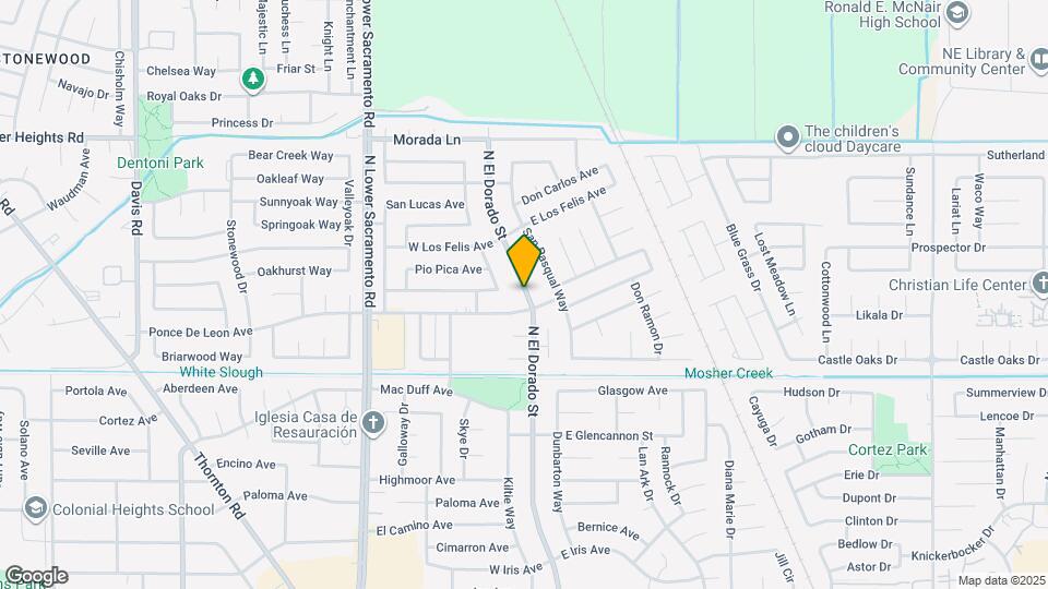 8727 N El Dorado St Map and Location Details