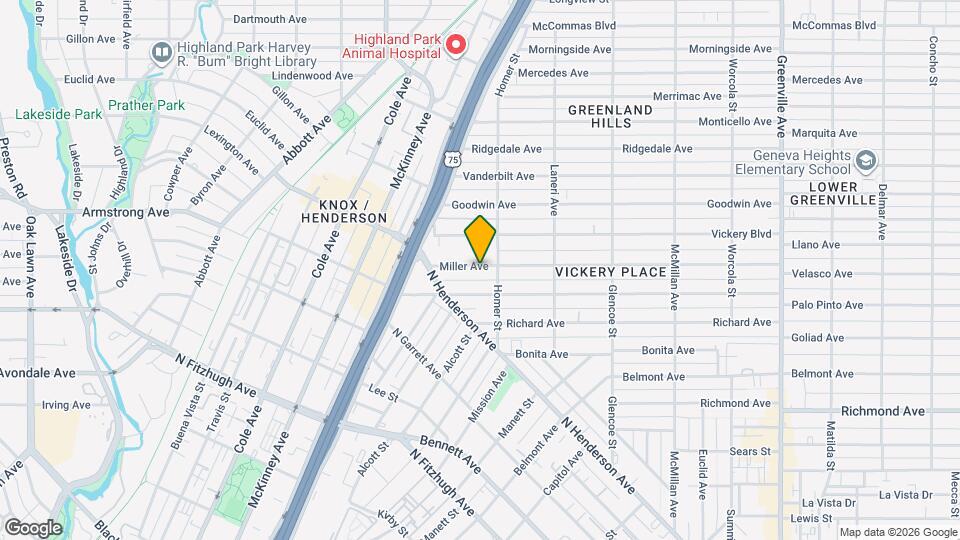 5132 Miller Ave Map and Location Details