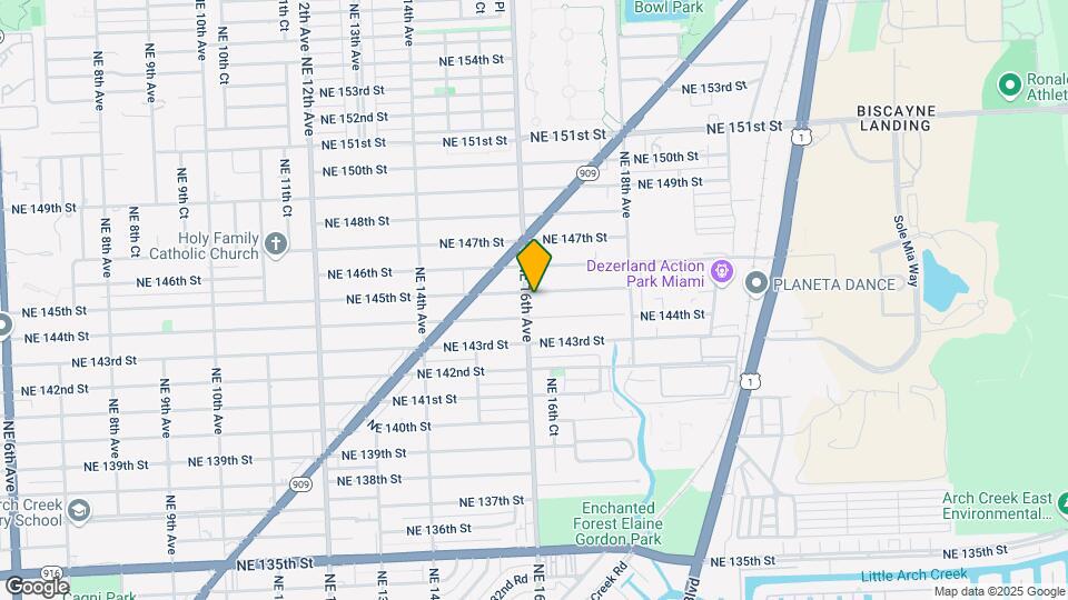 1600 NE 145th St Mapa y Detalles de la Ubicación