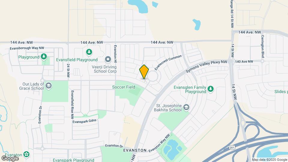 1151 Evanston Dr NW Map and Location Details