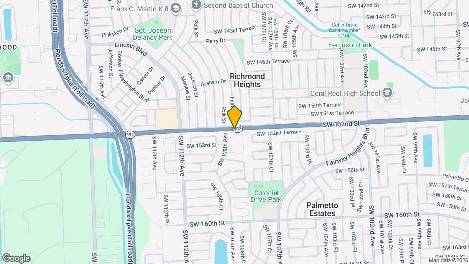 10855 SW 152nd Terrace Map and Location Details