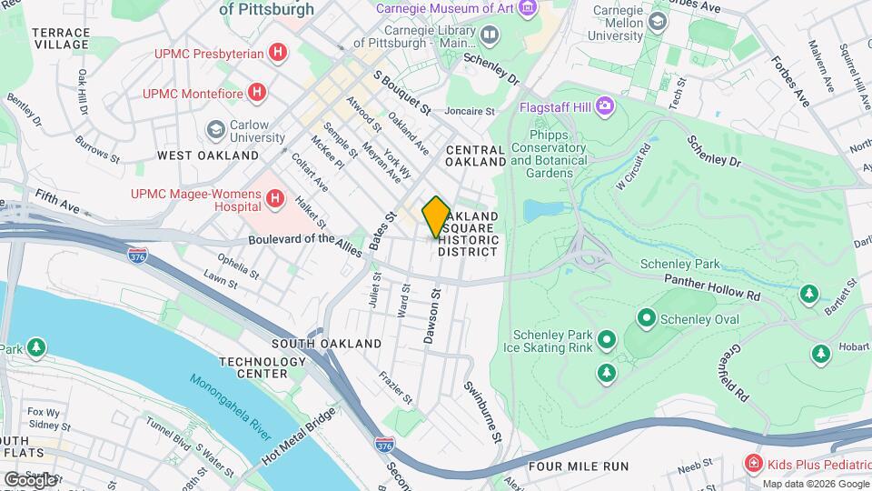 3435 Dawson St, Unit Apt 1B Map and Location Details