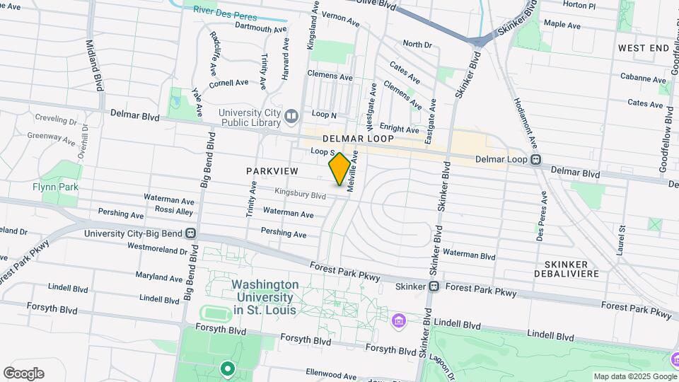 6615 Kingsbury Blvd Map and Location Details