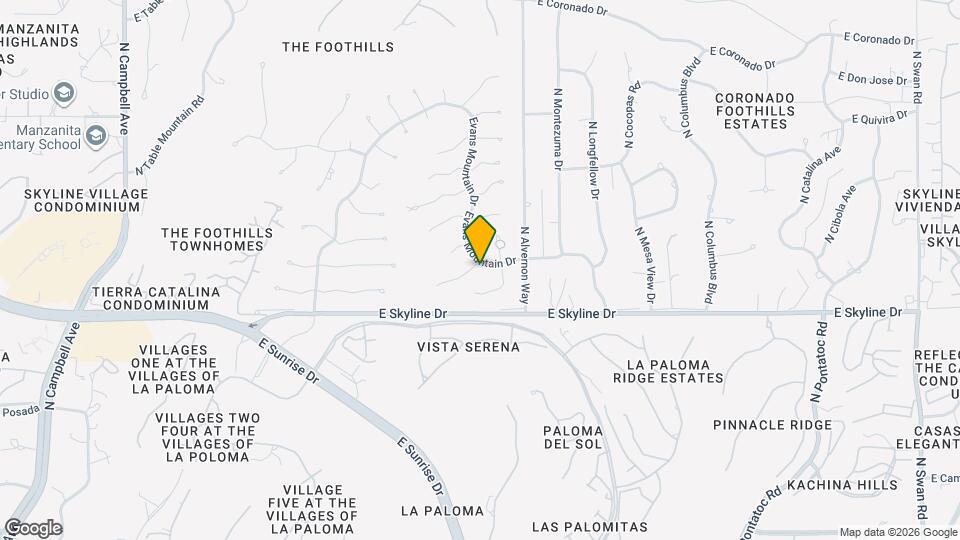 3796 E Guthrie Mountain Pl Map and Location Details