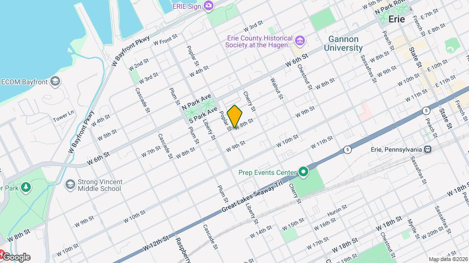 657 W 8th St, Unit 1 Map and Location Details