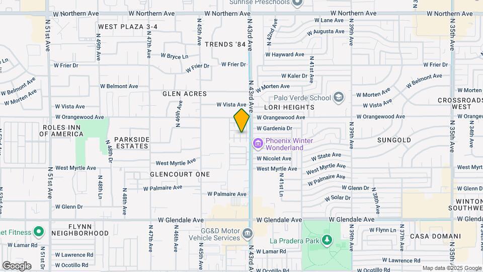 7329 N 43rd Ln Map and Location Details