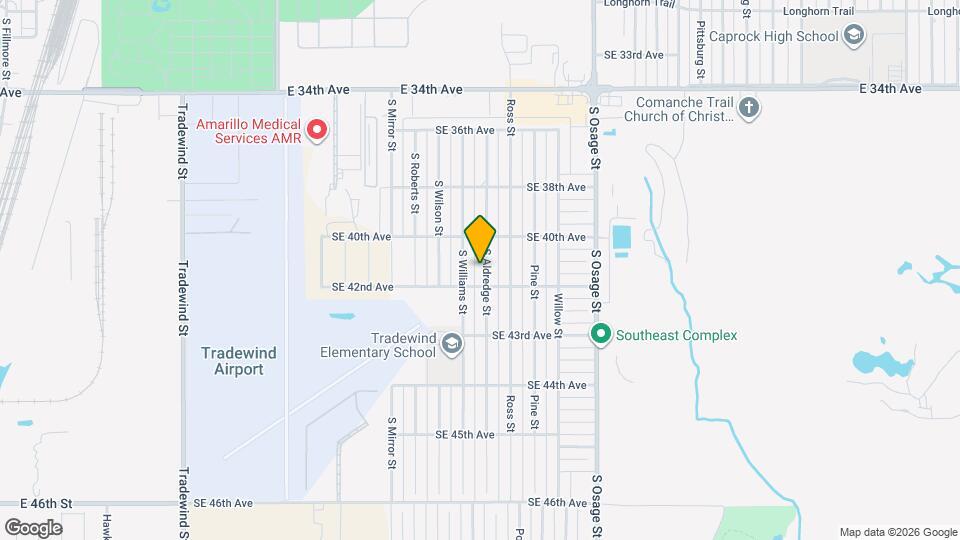 4012 S Aldredge St Map and Location Details
