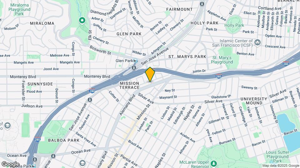 1204 Alemany Blvd Map and Location Details