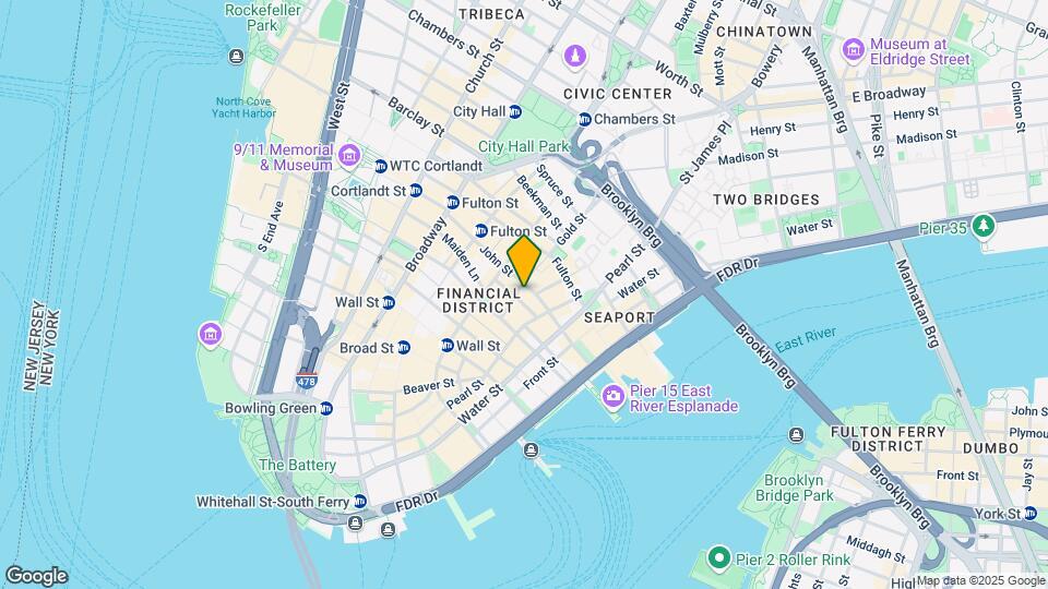 100 John Street Mapa y Detalles de la Ubicación
