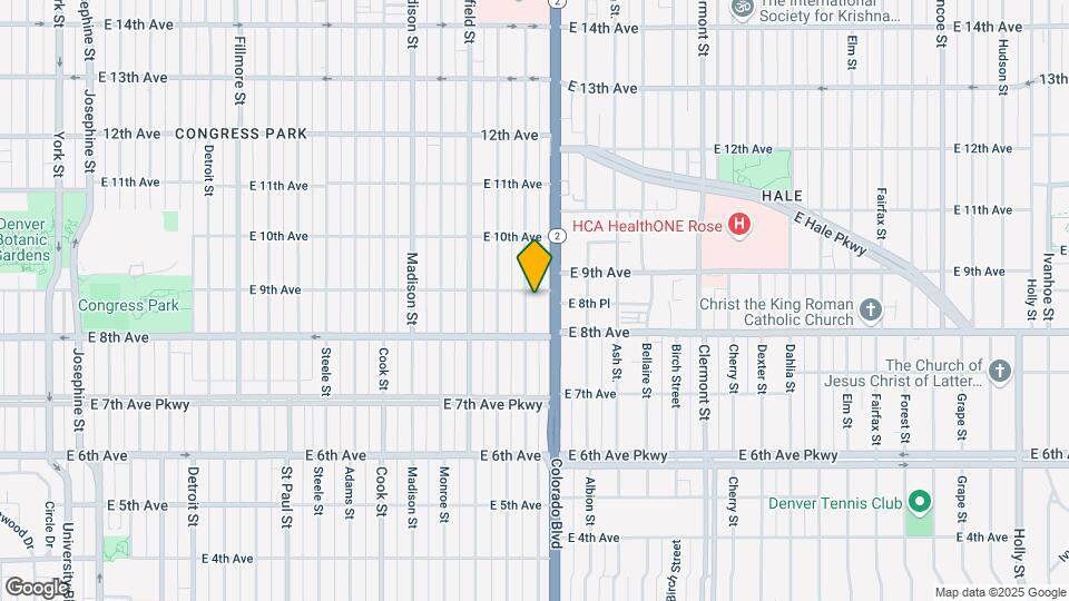 856 Harrison St Map and Location Details