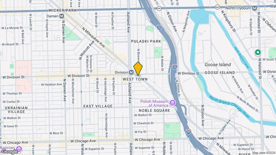 1178 N Milwaukee Ave, Unit 2 Mapa y Detalles de la Ubicación