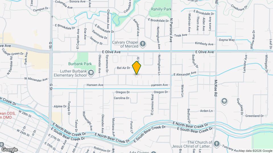 1240 E Alexander Ave Map and Location Details