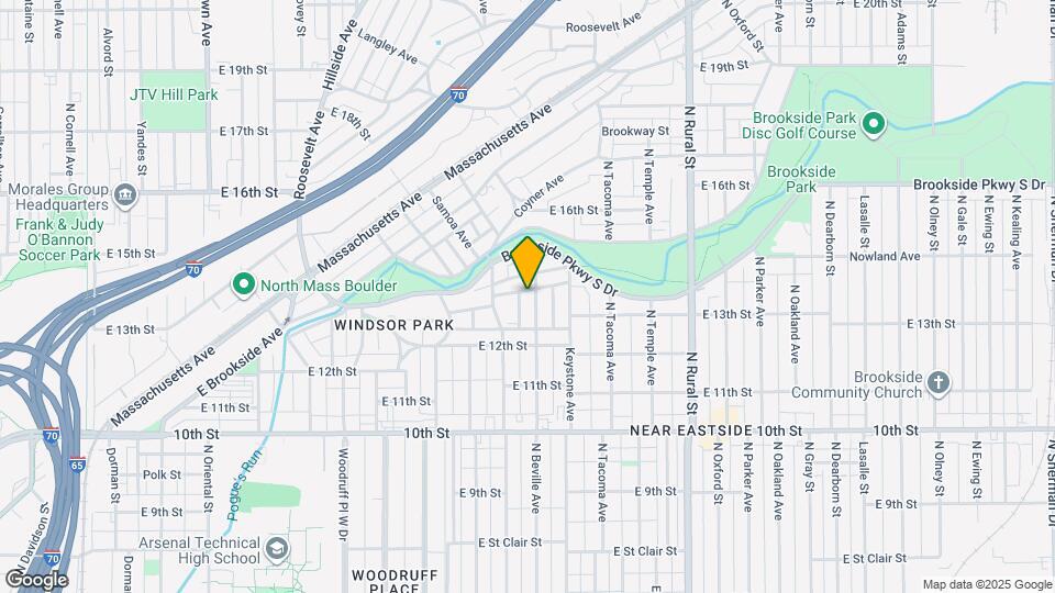 1320 N Beville Ave Map and Location Details