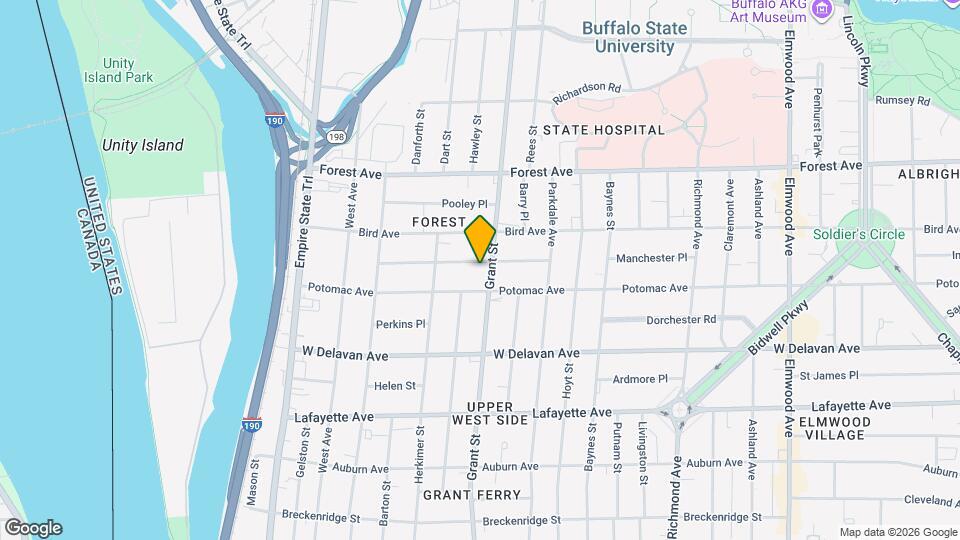 117 Garner Ave Mapa y Detalles de la Ubicación