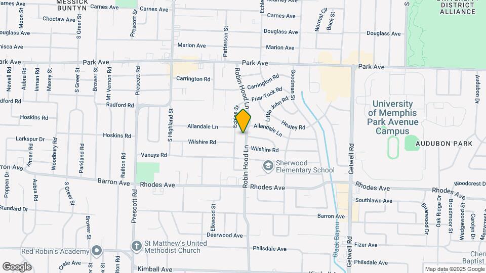 1071 Robin Hood Ln Map and Location Details