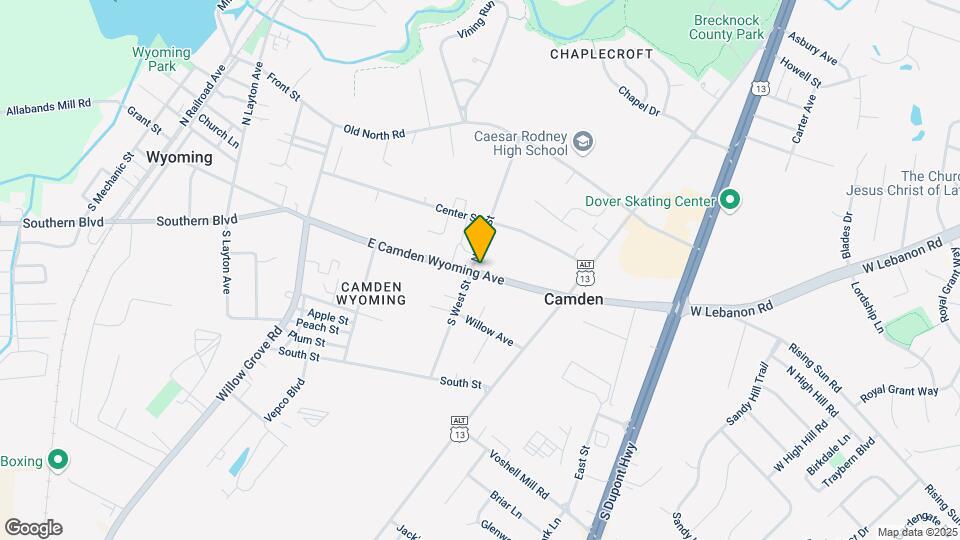 205 E Camden Wyoming Ave Mapa y Detalles de la Ubicación