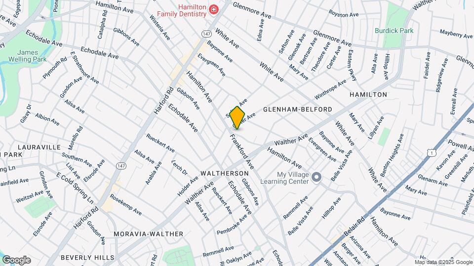 3404 Hamilton Ave Mapa y Detalles de la Ubicación