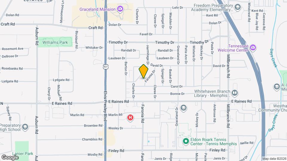 4057 Faronia Dr Mapa y Detalles de la Ubicación